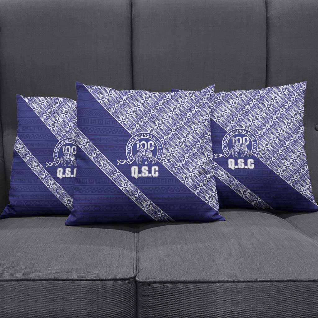 Tonga Queen Salote College Pillow Cover 100 Years Anniversary Navy Color LT05 - Polynesian Pride