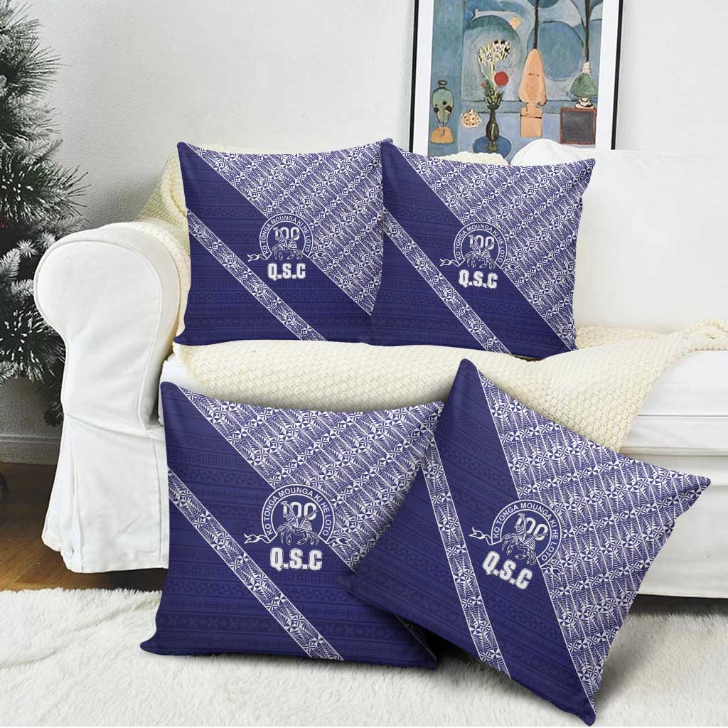 Tonga Queen Salote College Pillow Cover 100 Years Anniversary Navy Color LT05 - Polynesian Pride
