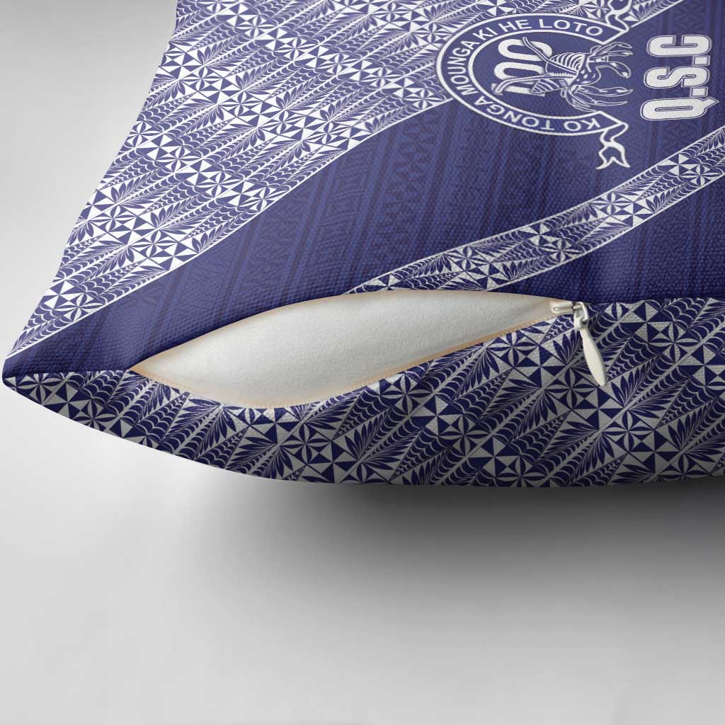Tonga Queen Salote College Pillow Cover 100 Years Anniversary Navy Color LT05 - Polynesian Pride