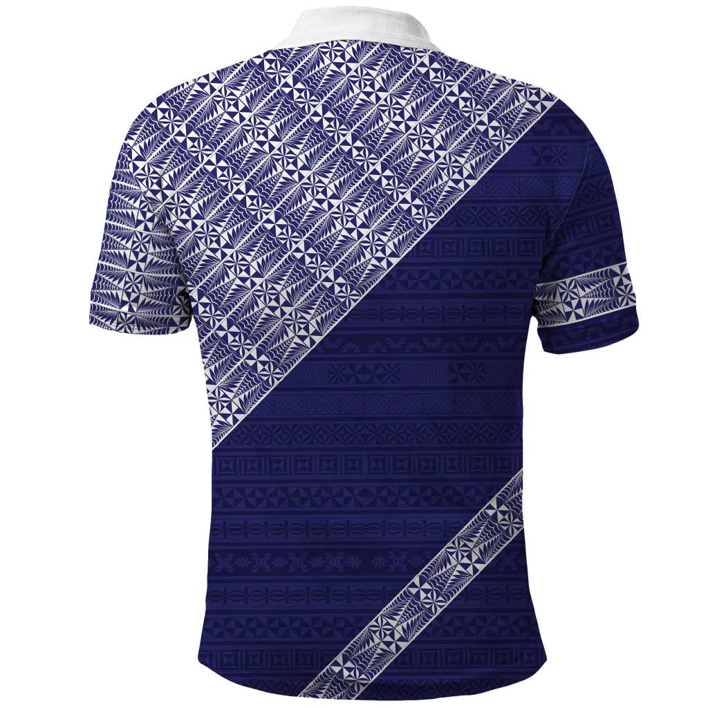 Tonga Queen Salote College Polo Shirt 100 Years Anniversary Navy Color LT05 - Polynesian Pride