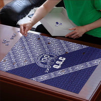 Tonga Queen Salote College Puzzle 100 Years Anniversary Navy Color LT05 - Polynesian Pride
