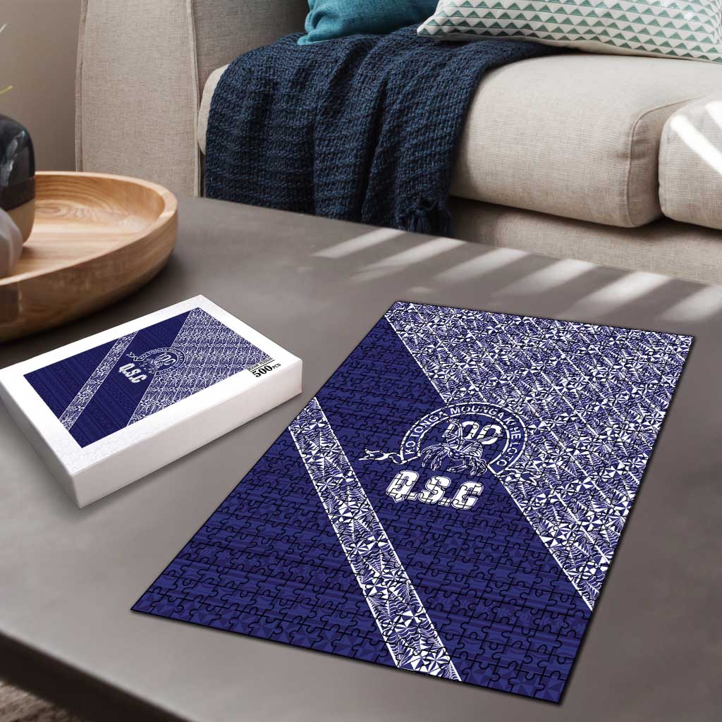 Tonga Queen Salote College Puzzle 100 Years Anniversary Navy Color LT05 - Polynesian Pride