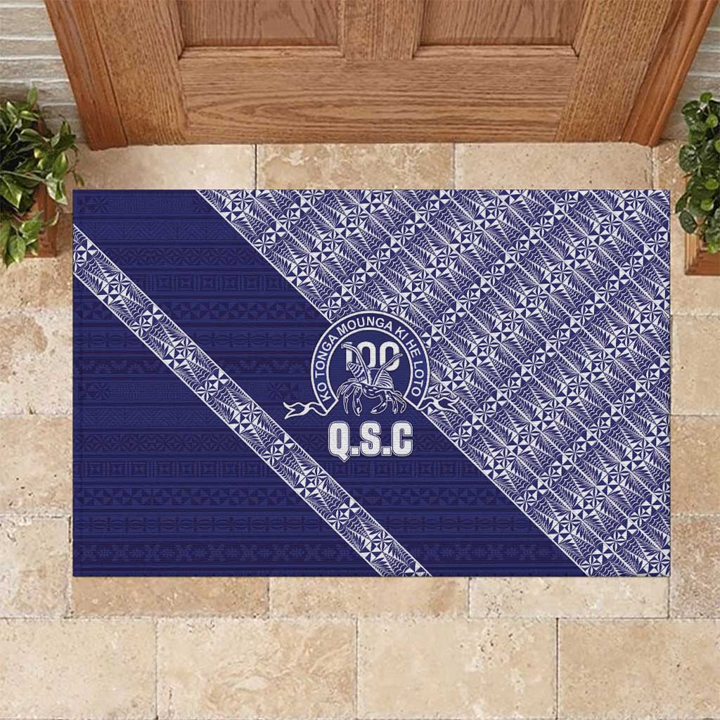 Tonga Queen Salote College Rubber Doormat 100 Years Anniversary Navy Color