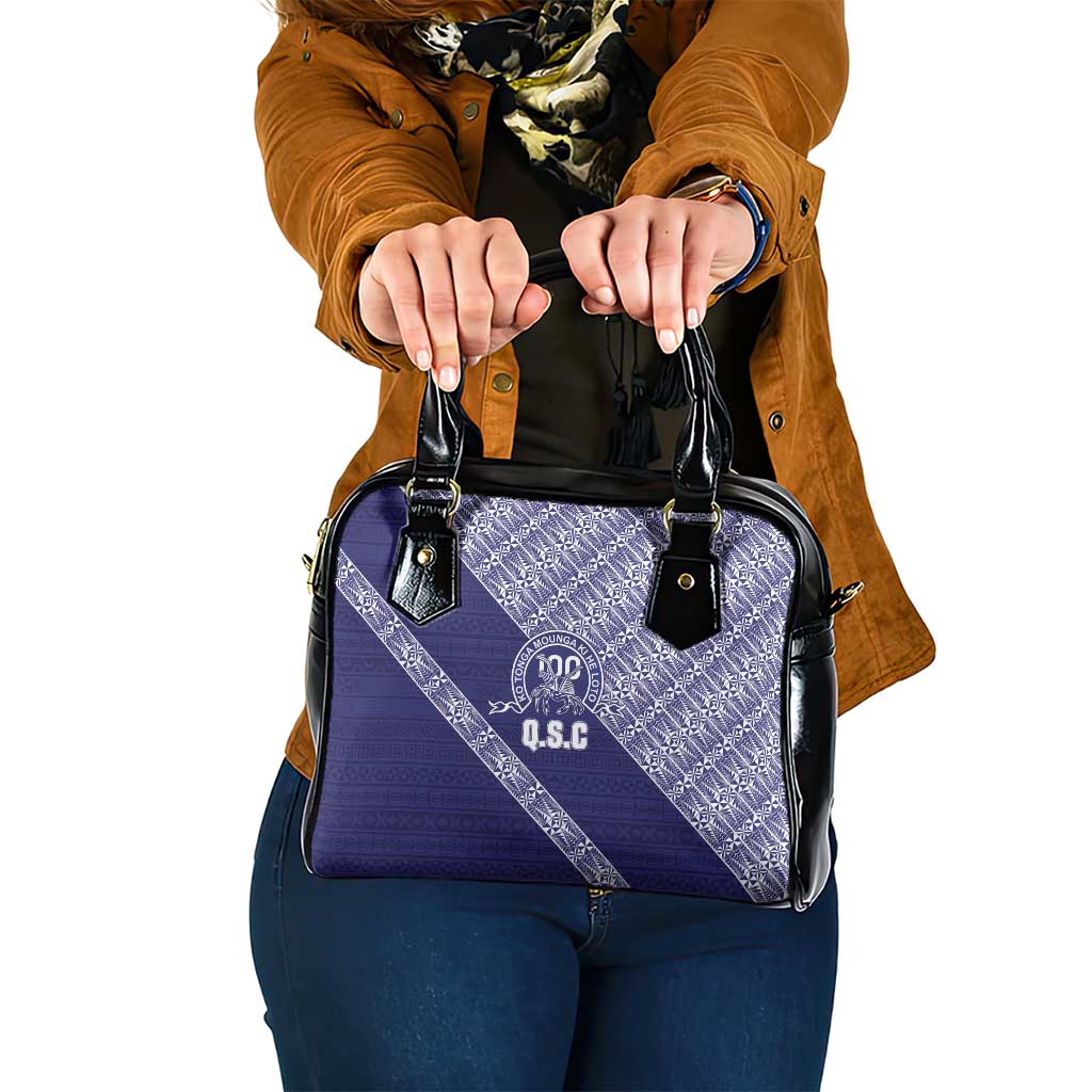 Tonga Queen Salote College Shoulder Handbag 100 Years Anniversary Navy Color LT05 One Size Navy - Polynesian Pride