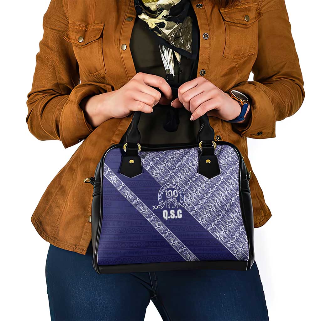 Tonga Queen Salote College Shoulder Handbag 100 Years Anniversary Navy Color LT05 - Polynesian Pride