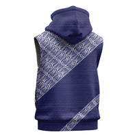 Tonga Queen Salote College Sleeveless Hoodie 100 Years Anniversary Navy Color LT05 - Polynesian Pride