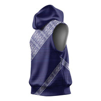 Tonga Queen Salote College Sleeveless Hoodie 100 Years Anniversary Navy Color LT05 - Polynesian Pride