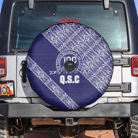 Tonga Queen Salote College Spare Tire Cover 100 Years Anniversary Navy Color LT05 Navy - Polynesian Pride