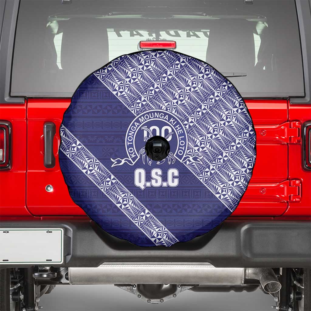 Tonga Queen Salote College Spare Tire Cover 100 Years Anniversary Navy Color LT05 - Polynesian Pride