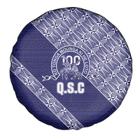 Tonga Queen Salote College Spare Tire Cover 100 Years Anniversary Navy Color LT05 - Polynesian Pride