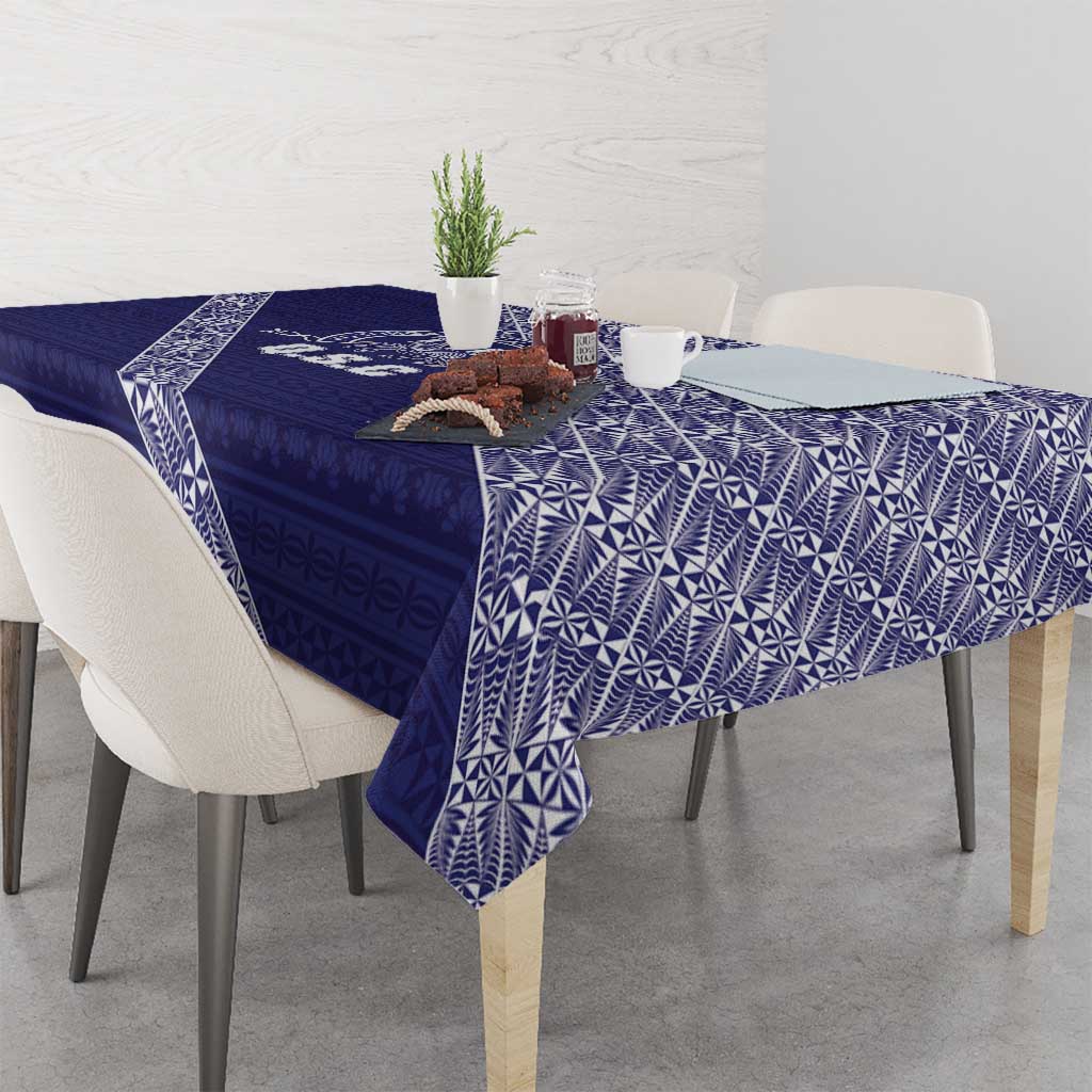 Tonga Queen Salote College Tablecloth 100 Years Anniversary Navy Color LT05 - Polynesian Pride