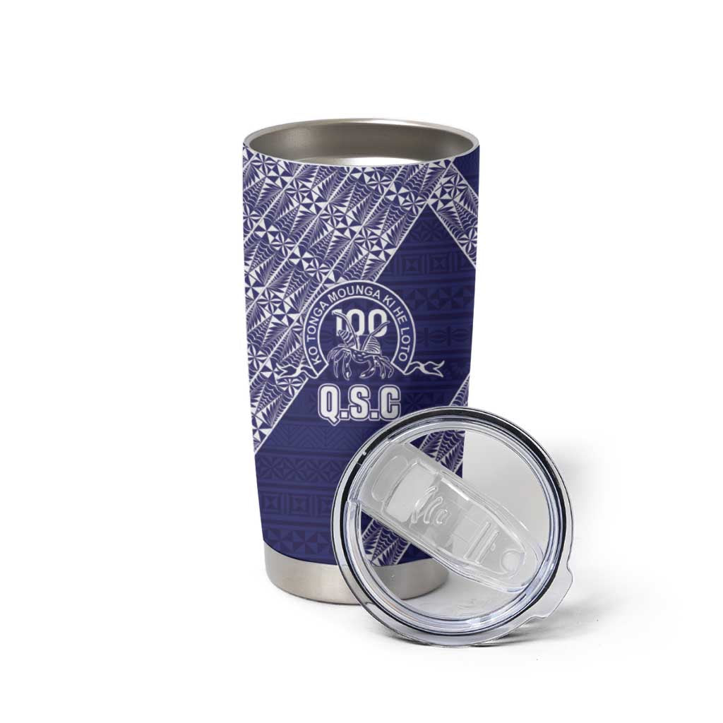 Tonga Queen Salote College Tumbler Cup 100 Years Anniversary Navy Color