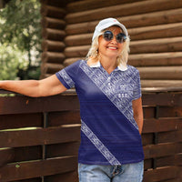 Tonga Queen Salote College Women Polo Shirt 100 Years Anniversary Navy Color LT05 - Polynesian Pride