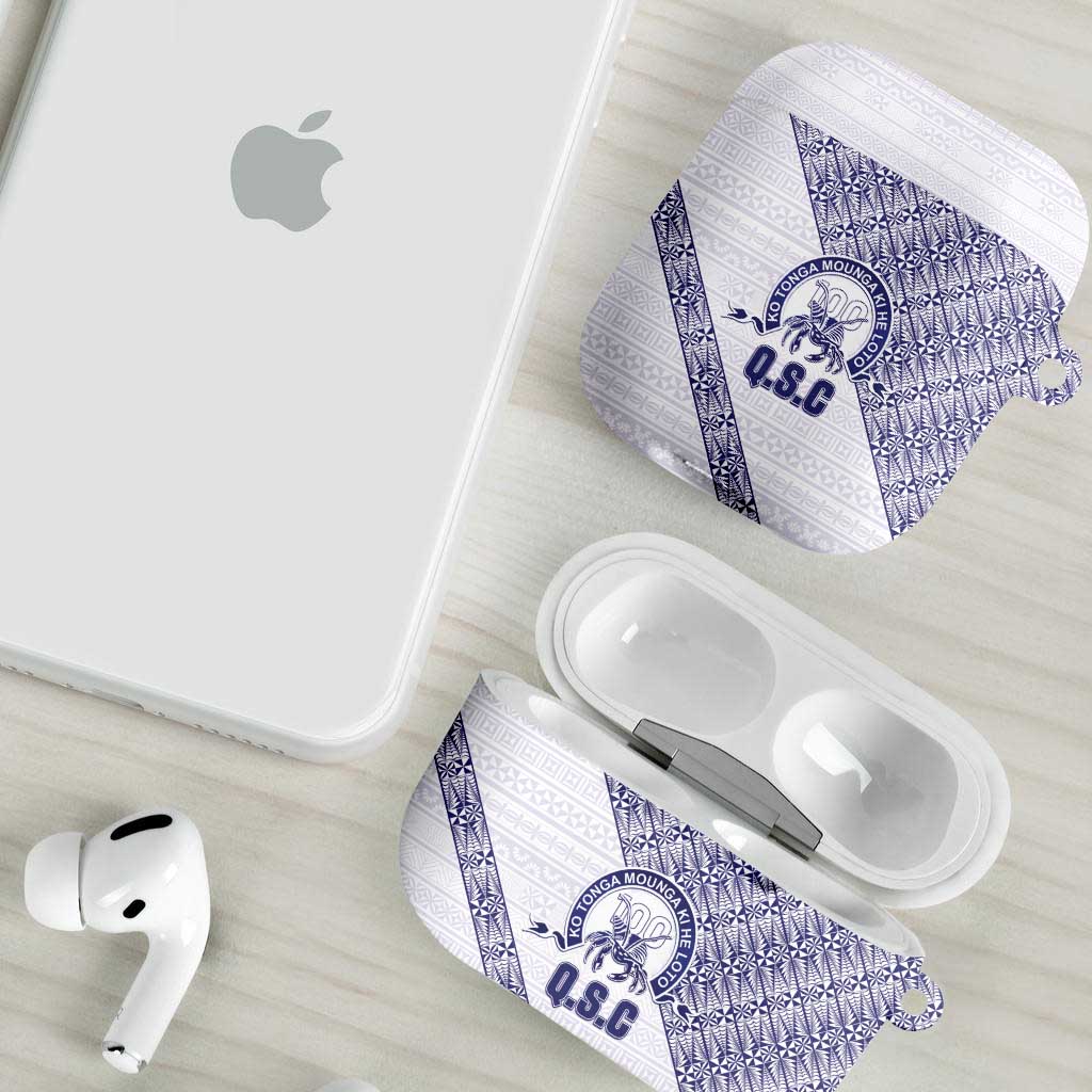 Tonga Queen Salote College AirPods Case 100 Years Anniversary White Color LT05 - Polynesian Pride