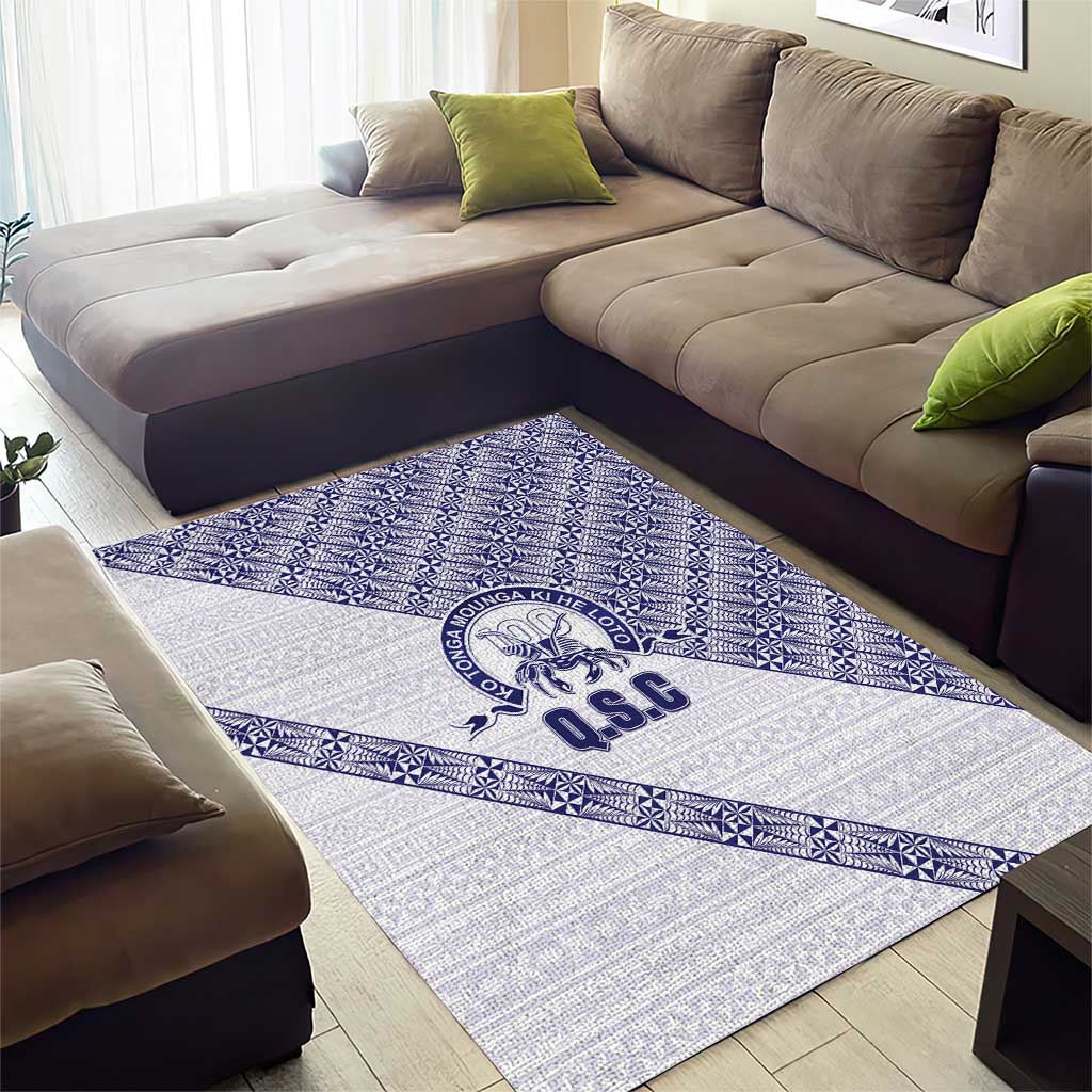 Tonga Queen Salote College Area Rug 100 Years Anniversary White Color LT05 - Polynesian Pride
