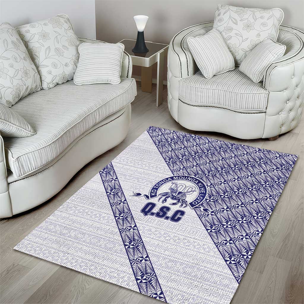 Tonga Queen Salote College Area Rug 100 Years Anniversary White Color LT05 - Polynesian Pride