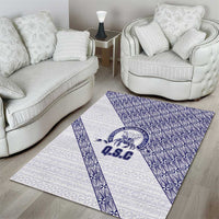 Tonga Queen Salote College Area Rug 100 Years Anniversary White Color LT05 - Polynesian Pride