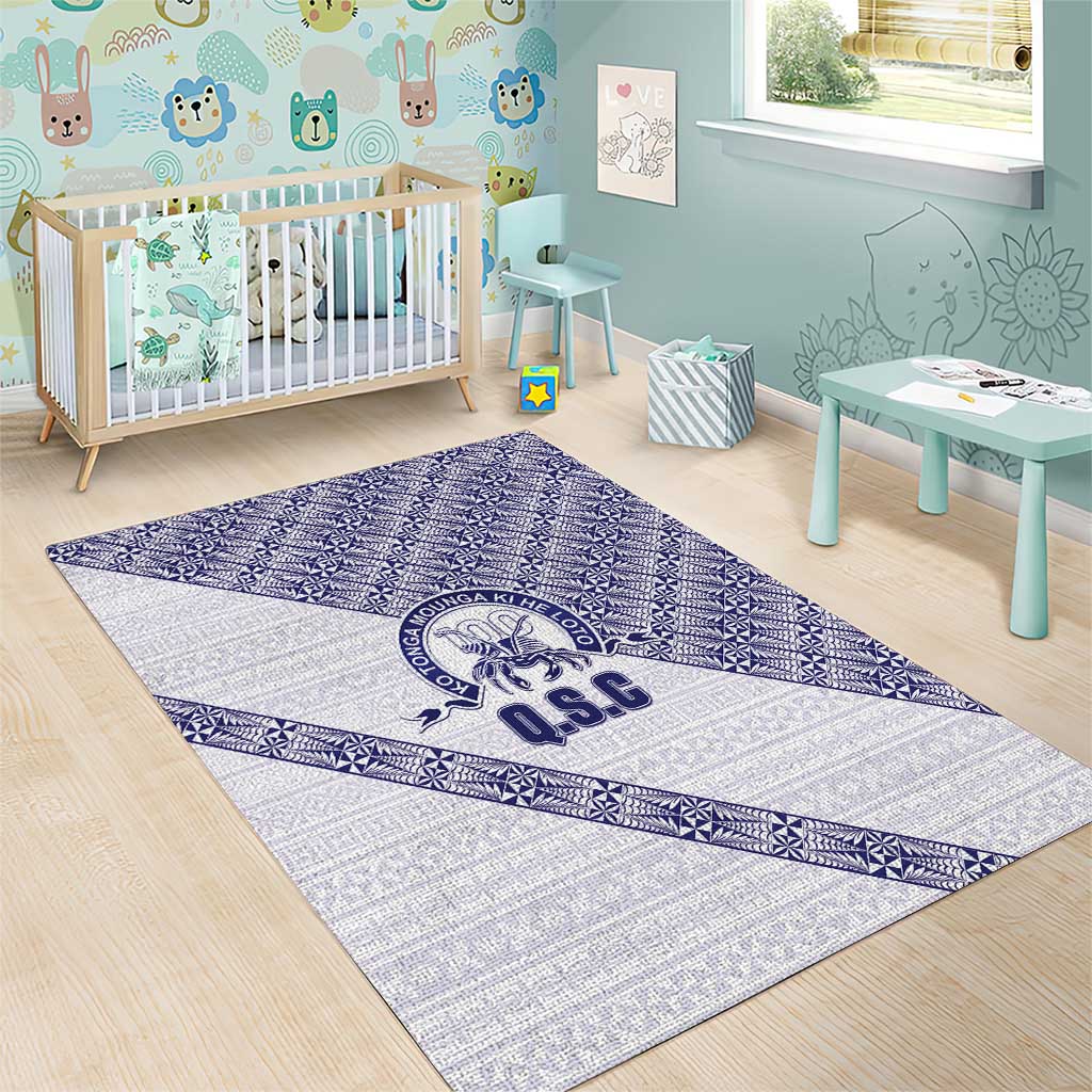 Tonga Queen Salote College Area Rug 100 Years Anniversary White Color LT05 - Polynesian Pride
