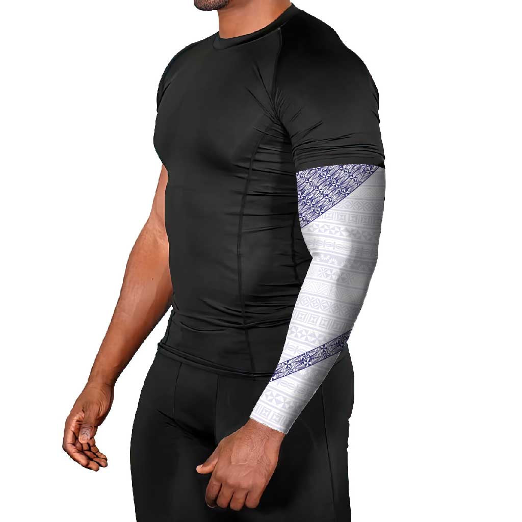 Tonga Queen Salote College Arm Sleeves 100 Years Anniversary White Color LT05 - Polynesian Pride