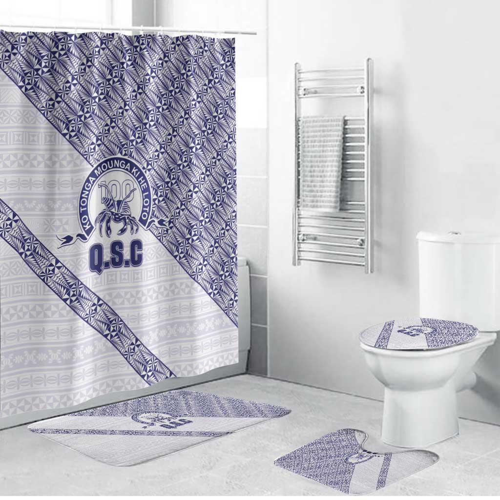 Tonga Queen Salote College Bathroom Set 100 Years Anniversary White Color LT05 Bathroom Set (4 pcs) White - Polynesian Pride