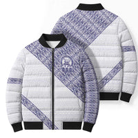 Tonga Queen Salote College Bomber Puffer Jacket 100 Years Anniversary White Color LT05 - Polynesian Pride