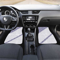 Tonga Queen Salote College Car Mats 100 Years Anniversary White Color LT05 Set 2pcs - Front White - Polynesian Pride