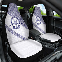 Tonga Queen Salote College Car Seat Cover 100 Years Anniversary White Color LT05 One Size White - Polynesian Pride