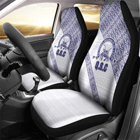 Tonga Queen Salote College Car Seat Cover 100 Years Anniversary White Color LT05 - Polynesian Pride