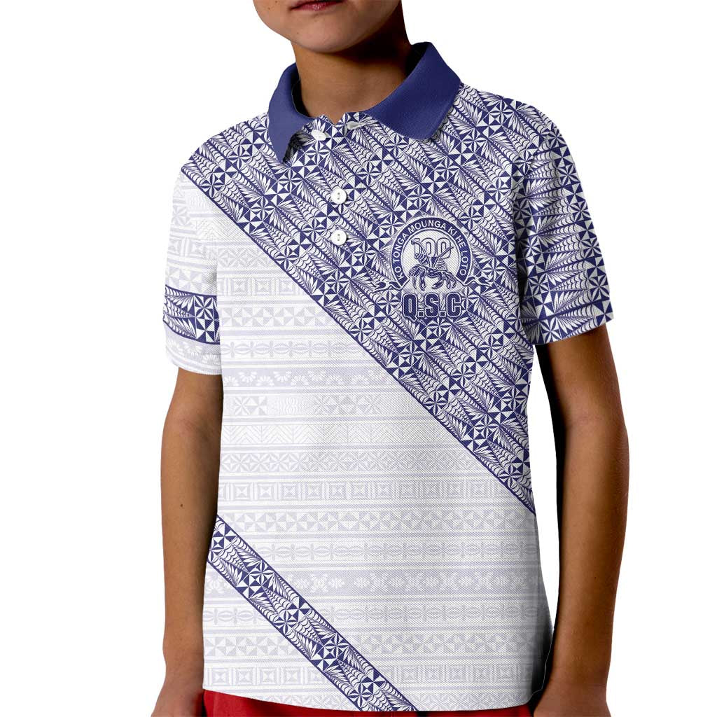 Tonga Queen Salote College Kid Polo Shirt 100 Years Anniversary White Color LT05 Kid White - Polynesian Pride