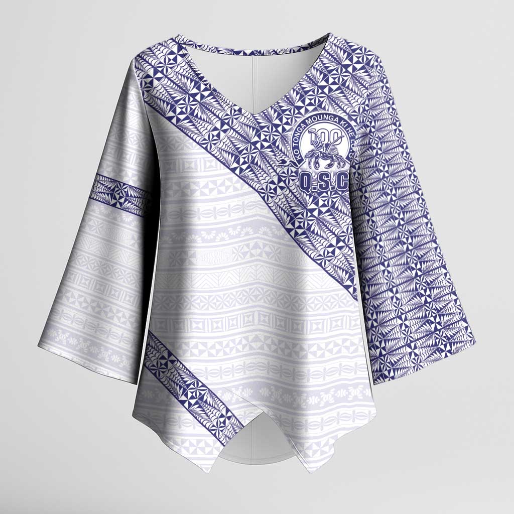Tonga Queen Salote College Kimono Sleeve Blouse 100 Years Anniversary White Color LT05 Female White - Polynesian Pride