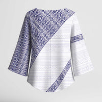 Tonga Queen Salote College Kimono Sleeve Blouse 100 Years Anniversary White Color LT05 - Polynesian Pride