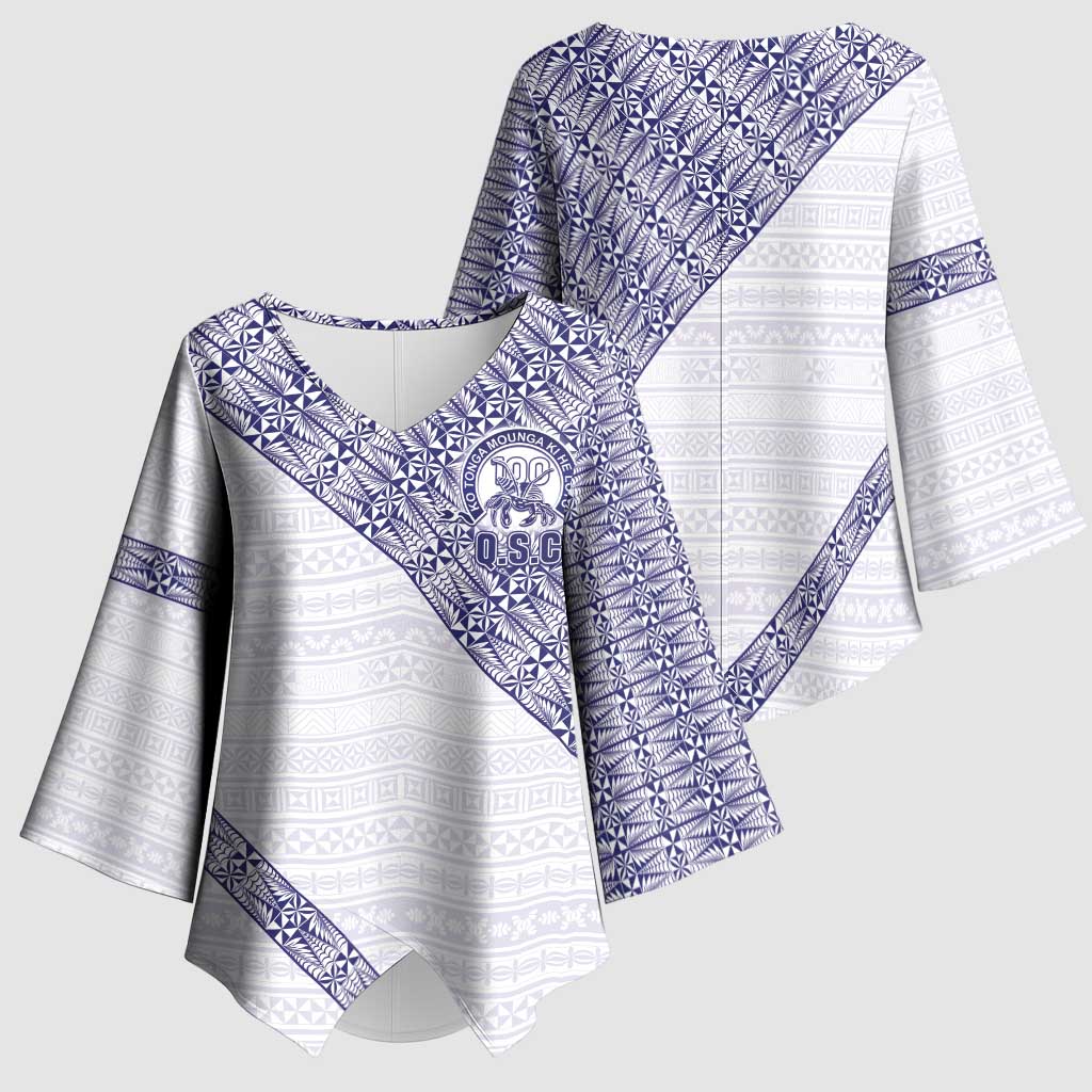 Tonga Queen Salote College Kimono Sleeve Blouse 100 Years Anniversary White Color LT05 - Polynesian Pride