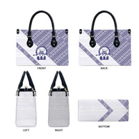 Tonga Queen Salote College Leather Bag 100 Years Anniversary White Color LT05 - Polynesian Pride