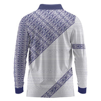 Tonga Queen Salote College Long Sleeve Polo Shirt 100 Years Anniversary White Color LT05 - Polynesian Pride
