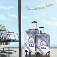 Tonga Queen Salote College Luggage Cover 100 Years Anniversary White Color LT05 - Polynesian Pride