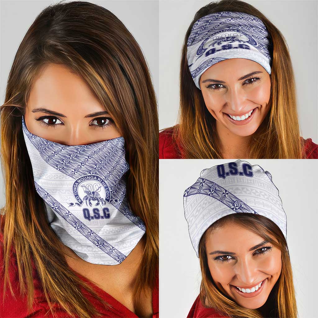 Tonga Queen Salote College Neck Gaiter 100 Years Anniversary White Color LT05 - Polynesian Pride