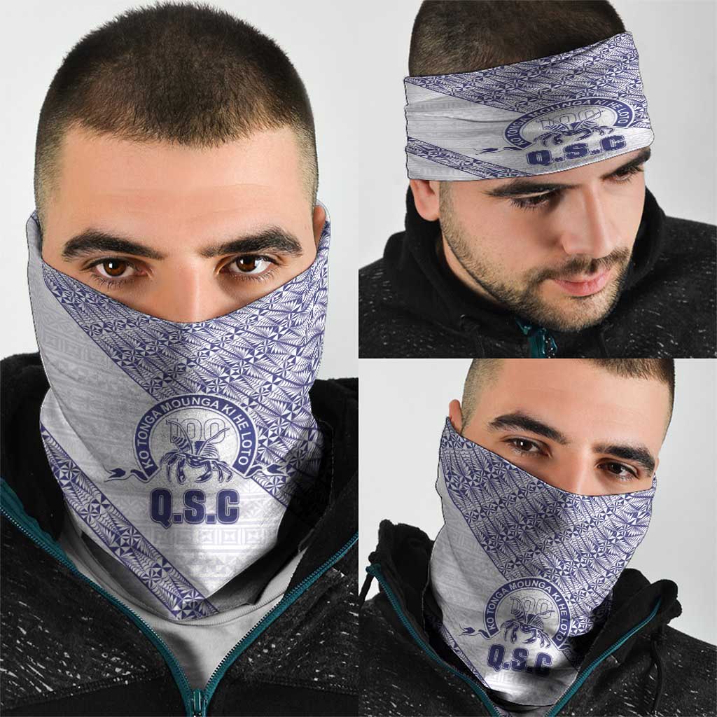 Tonga Queen Salote College Neck Gaiter 100 Years Anniversary White Color LT05 - Polynesian Pride