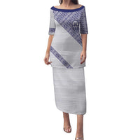Tonga Queen Salote College Puletasi 100 Years Anniversary White Color LT05 Long Dress White - Polynesian Pride