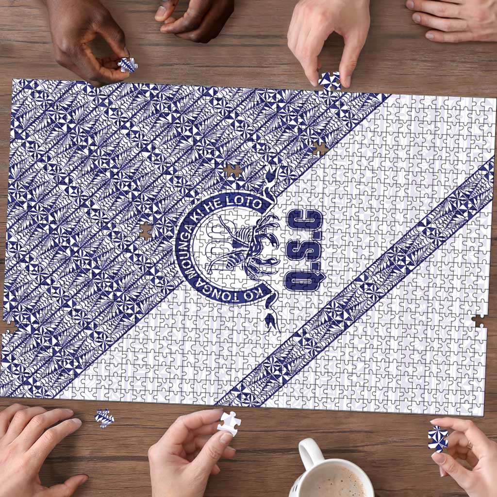 Tonga Queen Salote College Puzzle 100 Years Anniversary White Color LT05 - Polynesian Pride
