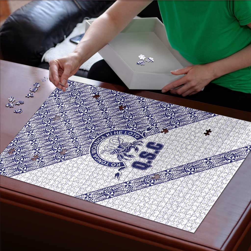 Tonga Queen Salote College Puzzle 100 Years Anniversary White Color LT05 - Polynesian Pride
