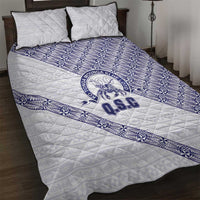 Tonga Queen Salote College Quilt Bed Set 100 Years Anniversary White Color LT05 White - Polynesian Pride