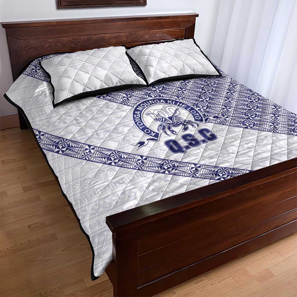 Tonga Queen Salote College Quilt Bed Set 100 Years Anniversary White Color LT05 - Polynesian Pride