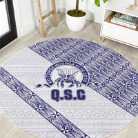 Tonga Queen Salote College Round Carpet 100 Years Anniversary White Color LT05 White - Polynesian Pride