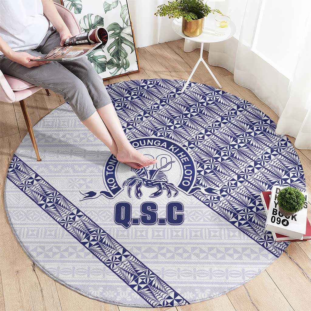 Tonga Queen Salote College Round Carpet 100 Years Anniversary White Color LT05 - Polynesian Pride