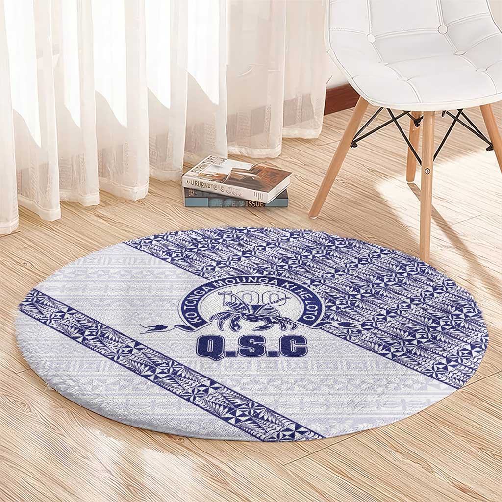 Tonga Queen Salote College Round Carpet 100 Years Anniversary White Color LT05 - Polynesian Pride