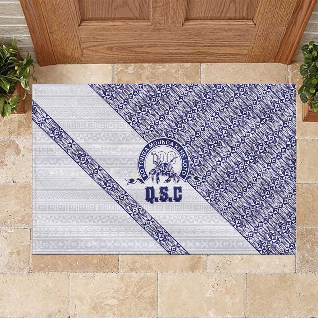 Tonga Queen Salote College Rubber Doormat 100 Years Anniversary White Color LT05 White - Polynesian Pride