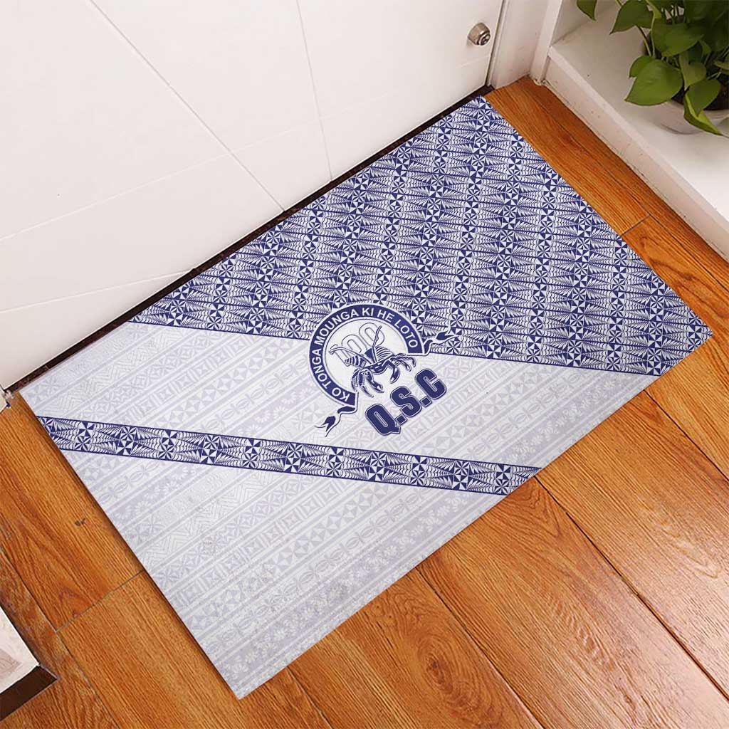 Tonga Queen Salote College Rubber Doormat 100 Years Anniversary White Color LT05 - Polynesian Pride
