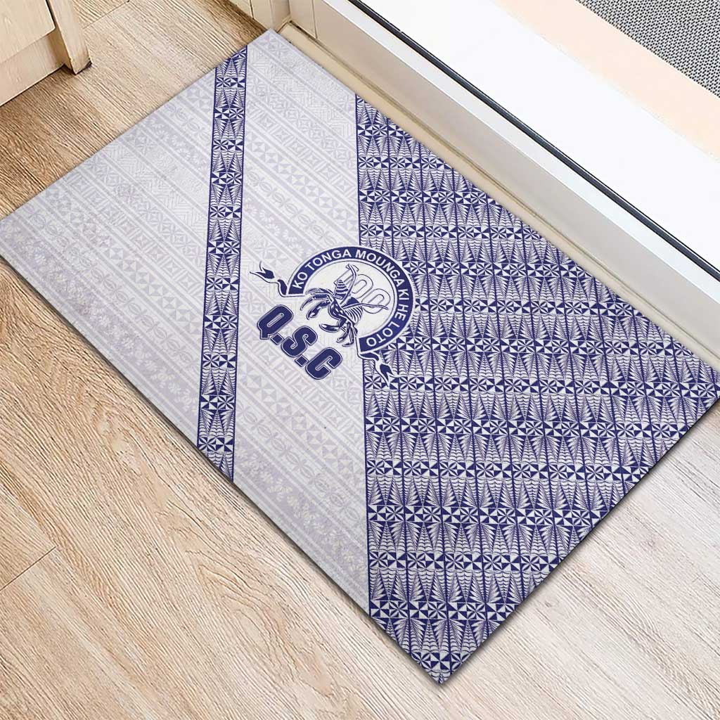 Tonga Queen Salote College Rubber Doormat 100 Years Anniversary White Color LT05 - Polynesian Pride
