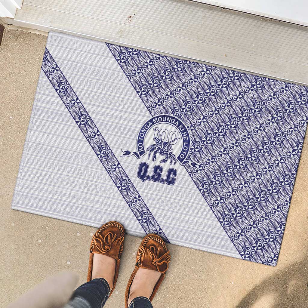 Tonga Queen Salote College Rubber Doormat 100 Years Anniversary White Color LT05 - Polynesian Pride