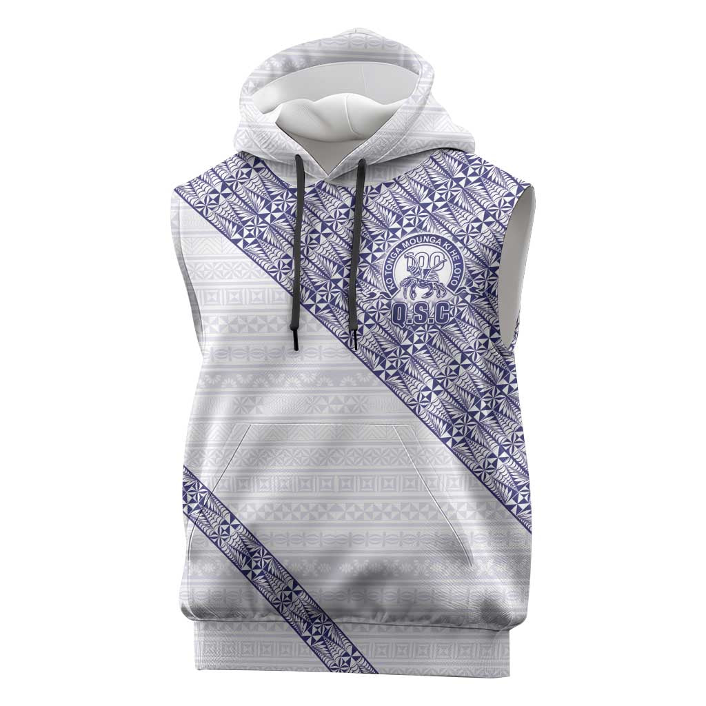 Tonga Queen Salote College Sleeveless Hoodie 100 Years Anniversary White Color LT05 White - Polynesian Pride